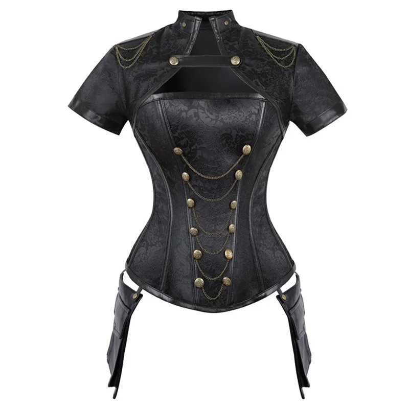 Boning Corset Steel - Middeleeuwse vrouwen bovenborst korset Steampunk kleding