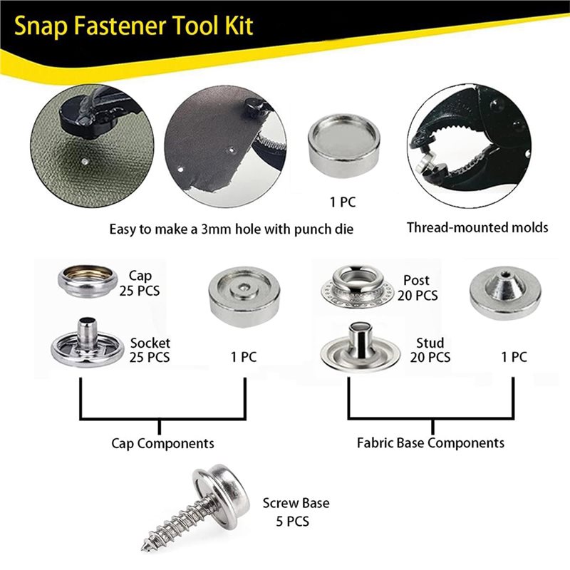 A68P-Heavy Duty Snap Fastener  - Snap Plier Setter recensie en prijs