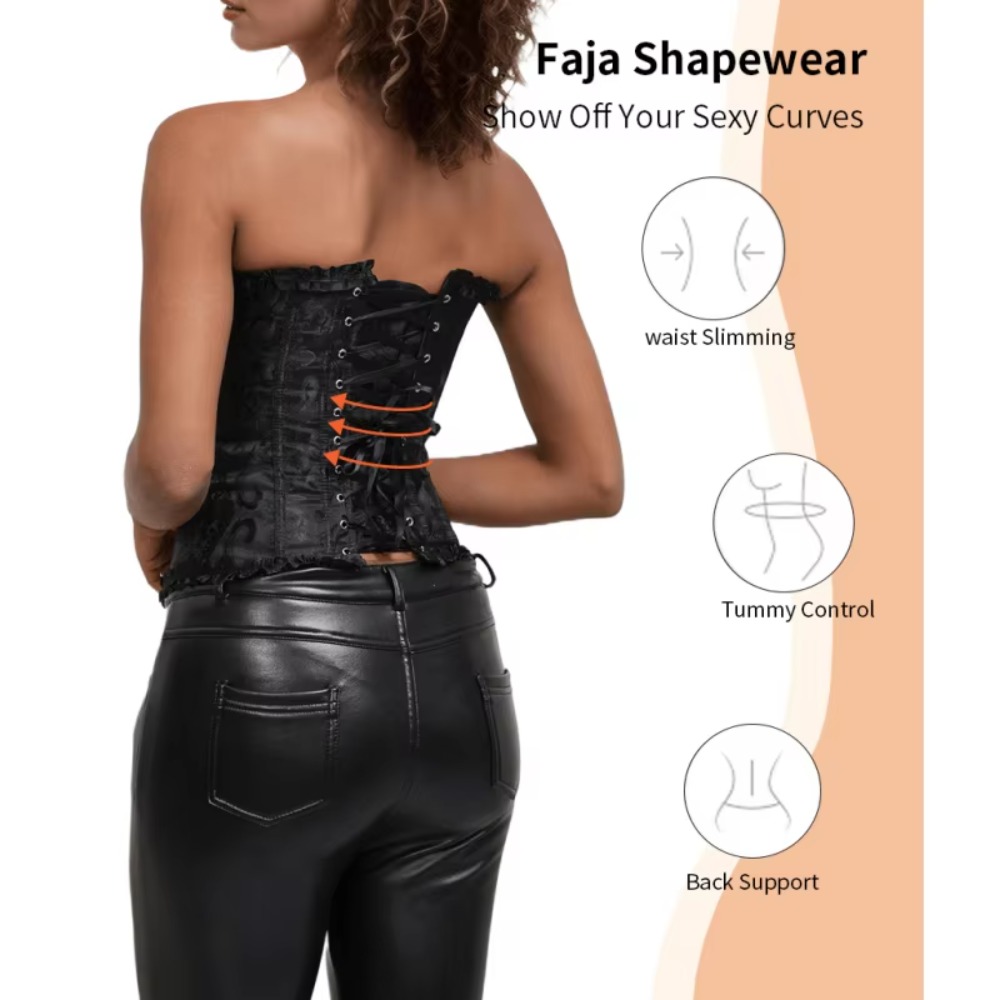 Rits-jacquard onderbuste corse - Boning Corset Steel recensie en prijs