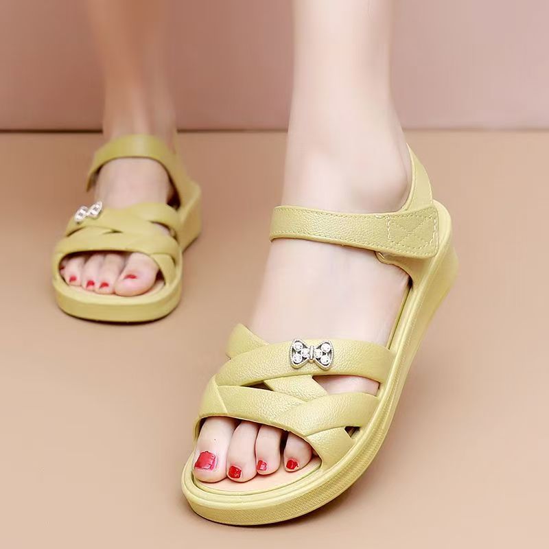 Sandalen met sleehak voor dame - Velcro Hook Loop recensie en prijs