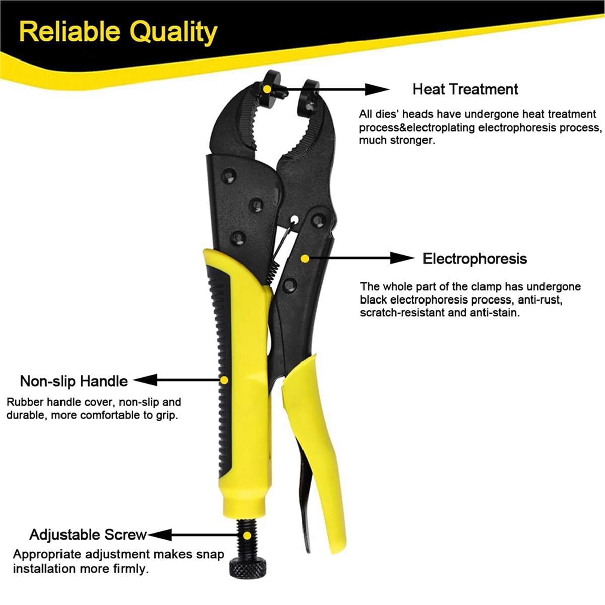 Zware-duty drukknop-gereedscha - Snap Plier Setter recensie en prijs