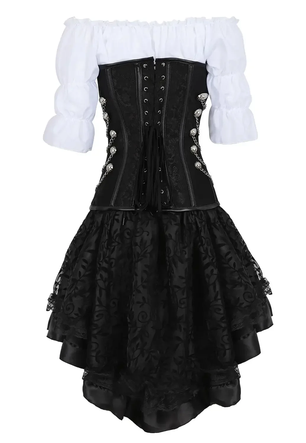 Womens piraat corset leer stal - Boning Corset Steel recensie en prijs