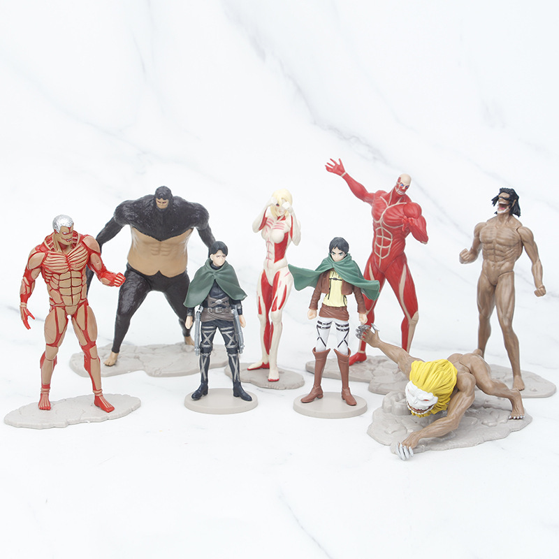 8 stks Aanval op Titan Anime F - Kotobukiya Artfx recensie en prijs